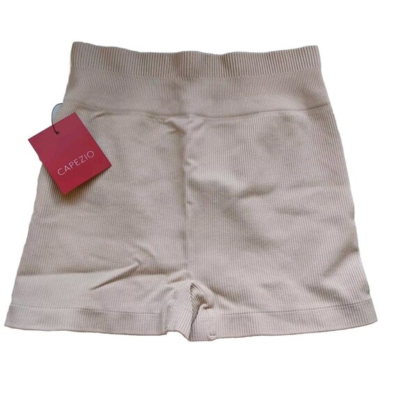2 Capezio Shorts Seamless Rib Bike Dance Stretch Nylon Spandex Mid Rise XS/S - Picture 3 of 16